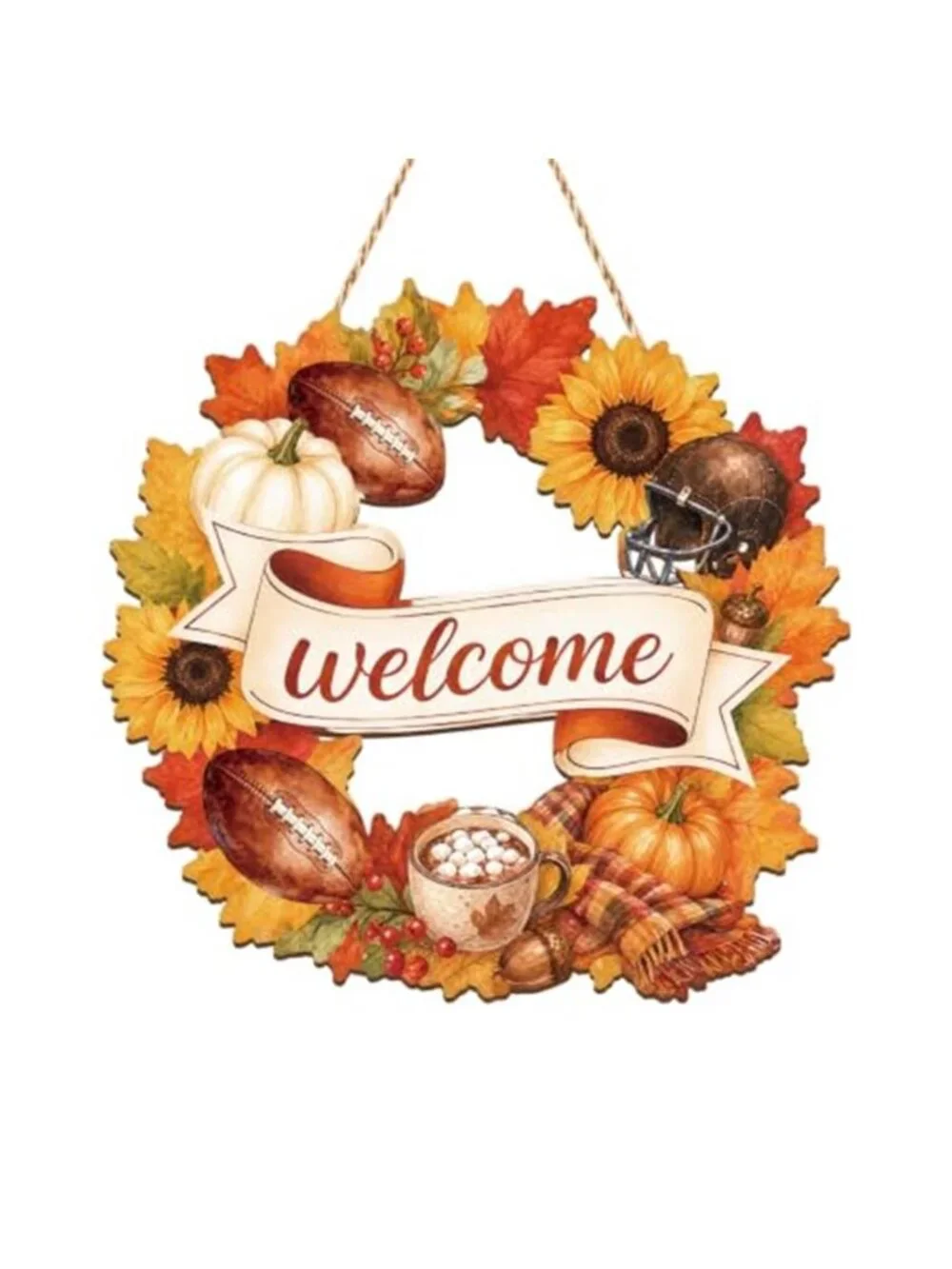 Fall Decorations for Home Fall Door Decor Wreath Welcome Wooden Wall Sign
